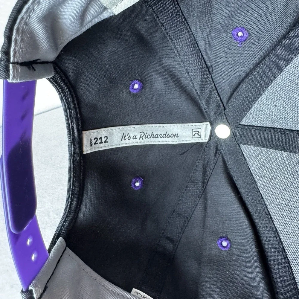 Richardson Model 212 Hat Black Purple‎ 